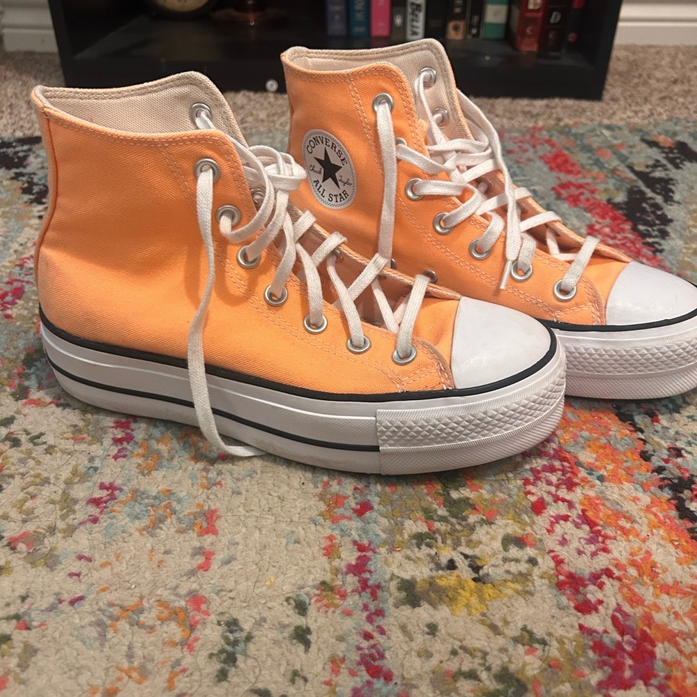 Orange Platform Converse - image 4